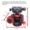 iShoot Tripod Ball Head 360 Rotate and 90 Tilt with 3/8 Screw Hole and Arca-Swis Fit Quick Release Plate Clamp, for DSLR Camera, Tripods, Monopods, Camera Slider, Camcorder, Max Load 5kg / 11lbs view 3