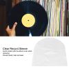 50pcs Record Cover, PE Clear Protective Inner Sheet for 12in LP LD, Anti Static Round Bottom Record Sleeves Protective Bag view 3