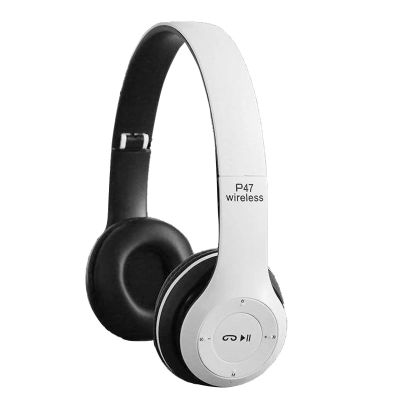 ASHATA for Bluetooth Headphones Over Ear, Foldable Stereo Headset, Sports Headphone Multifunction Deep Bass Noise Reduction for Home Office Travel (White)