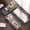 Cable Management Box, White Plastic With 10 Wire Ties, Clear Power Cord Organizer With 8 Compartment (2 Pack) view 1