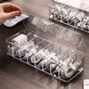 Cable Management Box, White Plastic With 10 Wire Ties, Clear Power Cord Organizer With 8 Compartment (2 Pack) view 2