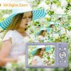 Andoer Digital Camera, 2.7K Digital Small Camera Compact Video Camcorder 48MP Auto Focus 2.88 Inch IPS Screen 16X Zoom Anti-Shake Face Detact Smile Capture Built-in LED Fill Light for Kids Teenagers view 3