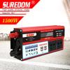 ZWEBY 1500W High Power Inverter, DC 12V/ 24V/ to AC 110V 220V,Voltage Converter Sine Inverter Converter with Sockets & USB Port, Suitable for RV Car Truck Passenger,12V-110V view 2