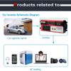 ZWEBY 1500W High Power Inverter, DC 12V/ 24V/ to AC 110V 220V,Voltage Converter Sine Inverter Converter with Sockets & USB Port, Suitable for RV Car Truck Passenger,12V-110V view 4