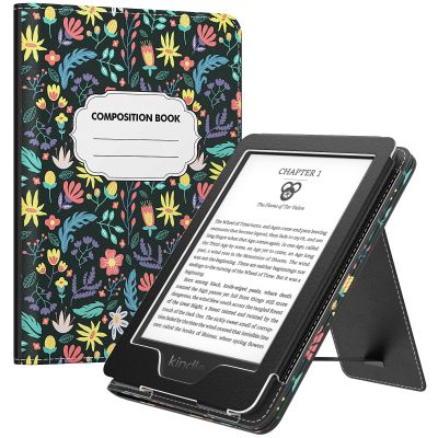 MoKo Case for All-New 6" Kindle(11th Generation, 2024/2022 Release)/(10th/8th Gen, 2019/2016), Ultra Lightweight PU Shell Cover with Auto Wake/Sleep for Kindle 2024, Colorful Flowers