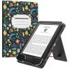 MoKo Case for All-New 6" Kindle(11th Generation, 2024/2022 Release)/(10th/8th Gen, 2019/2016), Ultra Lightweight PU Shell Cover with Auto Wake/Sleep for Kindle 2024, Colorful Flowers view 1