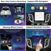 Android 11 for Toyota Fortuner/Hilux Revo 2004-2015 Car Stereo Radio 9.7" Vertical Screen with Carplay Auto BT Navigation Media Player GPS WiFi 4G FM SWC+Backup Camera,Ts7/8+128g/bn view 4
