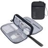 BAGSMART Cord Organizer Travel Cable Organizer Bag Tech Electronic Organizer Travel Case, Travel Essentials for Charger, Cable, Phone, Flash drive, Double Layer-Black view 1