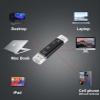 5 in 1 Multifunctional SD Card Reader for Samsung Galaxy S6 to S23 Ultra, Z flip & Fold/PCs/laptops/MackBook/Chromebook/IPad/Tablets/PixelBook/Pixel Slate USB Type-C/MicroUSB/Tf/USB 2.0 view 3
