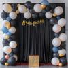 10ft10ft Black Backdrop Curtain, Wrinkle Free Thick Polyester Drapes for Backdrop, 2 Panels 5ft x 10ft Photo Backdrop Curtains for Parties Birthday Wedding Graduation Photography Background Cloth view 2