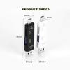 5 in 1 Multifunction Card Reader Compatible with Samsung Galaxy S21/Ultra/S21+/Plus has USB Type-C/MicroUSB/Tf/USB 2.0/ SD Card Reader (White) view 2