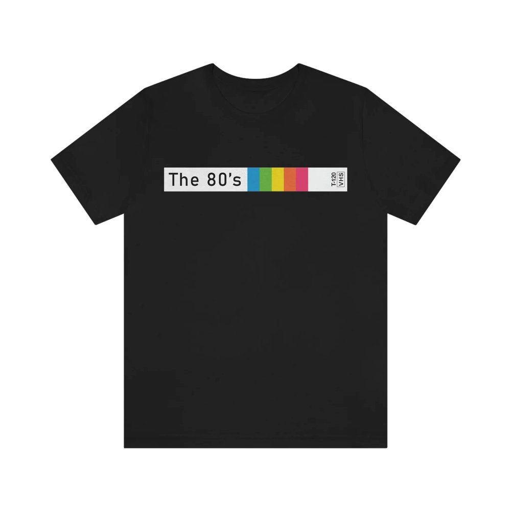 The 80s VHS T-Shirt Black L