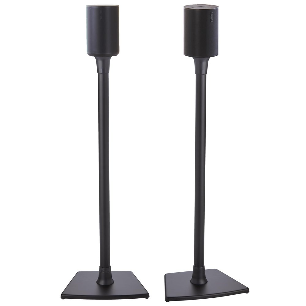 Sanus Wireless Speaker Stand for Sonos Era 100 - Pair (Black) |, Perfect Stand Setup for Easy and Secure Mounting of New Sonos Era 100 Speakers - OSSE12-B2