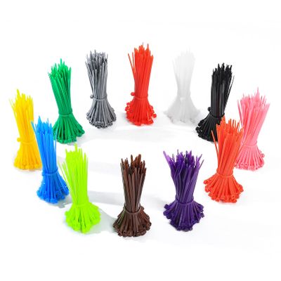 HexinYigjly1200 Pcs Mixed Colored Zip Ties, 4 Inch Multicolor Self-Locking Nylon Cable Zip Ties, 12 Assorted Colorful Cable Ties Resistant for Home Office Garden Garage Workshop chicken leg bands