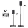 Sanus WSSE1A2-B2 Height-Adjustable Speaker Stands for Sonos Era 100 (Pair) view 2