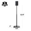 Sanus WSSE1A2-B2 Height-Adjustable Speaker Stands for Sonos Era 100 (Pair) view 4