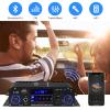 Stereo Audio Amplifier for Home Speakers S-288 Bluetooth 5.0 HiFi Mini Audio Component Amplifiers Receiver 4.0CH RMS 40Wx4 Max. 600W Integrated Power Amp W/USB,FM,Adapter view 3