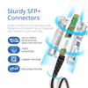 H!Fiber 4 Pack SFP+ Cable, 10G SFP+ DAC, 1M(3.3ft), Passive Direct Attach Copper Twinax Cable for Cisco SFP-H10GB-CU1M, Ubiquiti UniFi UC-DAC-SFP+, Meraki, Mikrotik, Intel, Fortinet, Netgear view 3