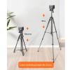 DYPASA Projector Mount Home Projector Support Floor Mounted Hole Free Telescopic Tripod Universal Desktop Bedside Sofa Portable Triangular Support Ceiling Mount with Tray (Size : 150cm) view 3