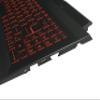 Laptop Replacement Keyboard Compatible for MSI Katana Pulse GF66 11UE 11UG 11UD MS-1581 MS-1582 GL66 US Layout with Palmrest Upper Cover Case Shell Red Font Backlit 9Z.NB1BN.D0T 307582C221M view 4