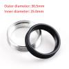 Microscope Accessories Kit Microscope Camera Adapter Ring Special Interface for Industrial Microscope Cameras 30.5mm Convert 25.1mm/24.6mm Microscope Slides (Color : Black) view 2
