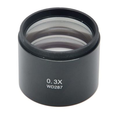 JUIYU Microscope Accessories Kit SZM 0.3X Objective Lens for Stereo Zoom Microscope 0.3X Super Widefield Barlow Lens Microscope Slides