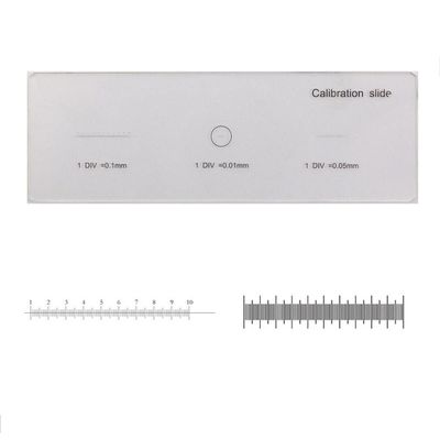 Microscope Accessories Kit Microscope Calibration Stage Micrometer Glass Slide Reticle Measuring Ruler for Stereo Biological Microscope Microscope Slides (Color : MS-1-3)