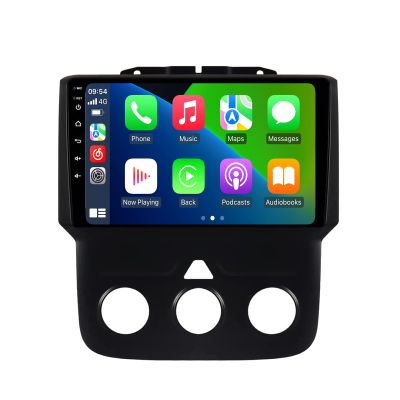 4+32GB 8Core Double Din Android 14 Car Stereo for Dodge Ram 1500 2500 3500 2013-2018, 1280 * 720 QLED Screen Radio Player with GPS Navigation Built-in Carplay Android Auto, DSP, Bluetooth Head Unit