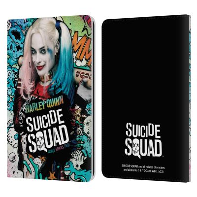 Head Case Designs Officially Licensed Suicide Squad 2016 Harley Quinn Poster Graphics Leather Wallet Case Compatible with Kindle Paperwhite 1/2 / 3