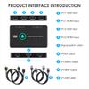 cablecc KVM USB 2.0 & HDMI 4K Switch Selector Dual PCs Sharing Monitor HDTV USB Port Keyboard Mouse Scanner Printer view 3