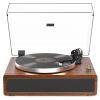 Turntable Record Player with Built-in Speakers, Vinyl Record Player Support Bluetooth Playback Auto Stop 33&45 RPM Speed RCA Line Out AUX in All-in-one Belt-Drive Turntable for Vinyl Records view 1