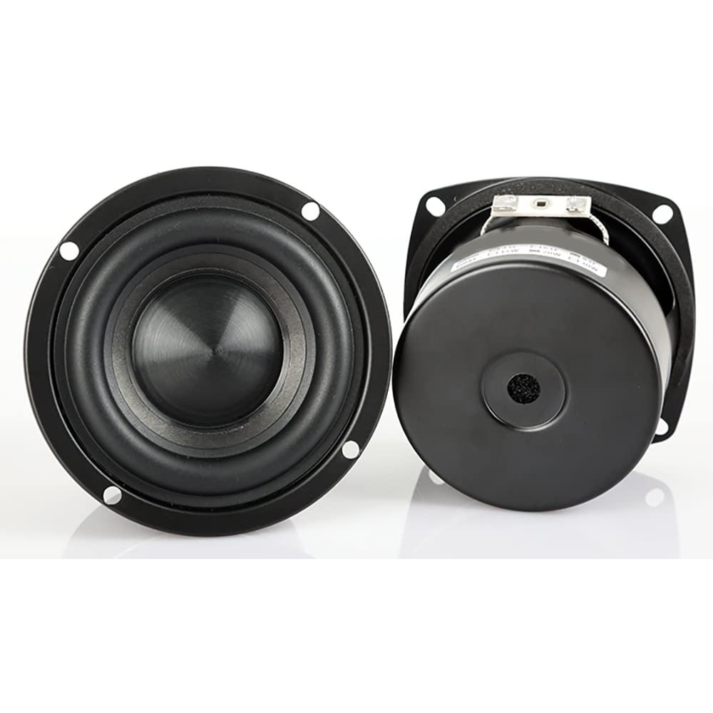 CHOOYO 3Inch Subwoofer Speaker 4 8Ohm 25W HiFi Woofer Bass Speaker for Home Theater Audio DIY Loudspeaker Accessory 1PC (Color : Square 8 ohm Speaker)