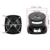 CHOOYO 3Inch Subwoofer Speaker 4 8Ohm 25W HiFi Woofer Bass Speaker for Home Theater Audio DIY Loudspeaker Accessory 1PC (Color : Square 8 ohm Speaker) view 4