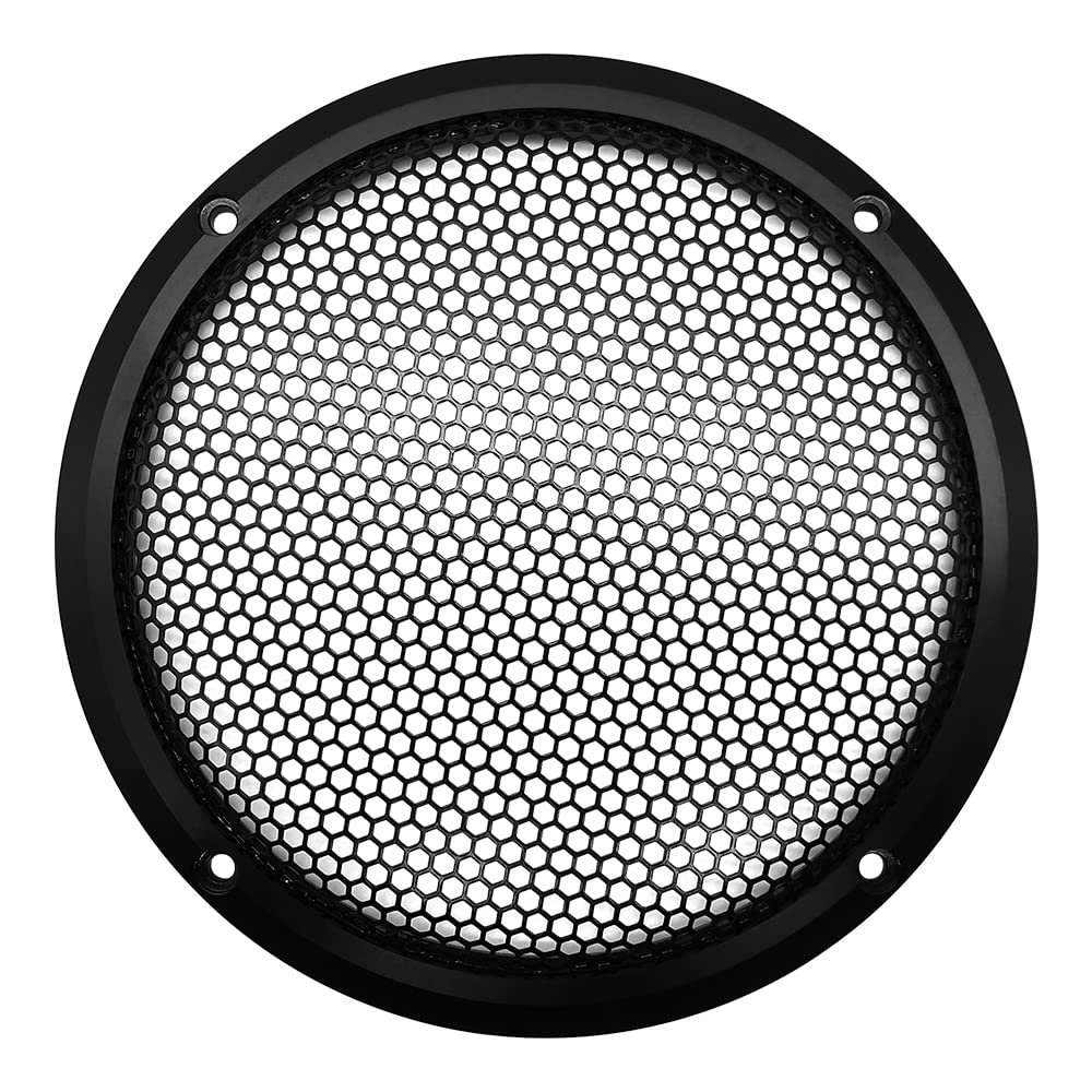 2 Pcs for 6.5 inch Speaker Grill Cover 6.5" High-Grade Car Audio Conversion Net Decorative Circle Metal Mesh Grille 169mm/6.65" (Black)