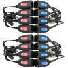 HXMCIHEPO 8 Pair Video Balun with Power, BNC to Cat5 Adapter, Ground Loop Isolated HD Analog Surveillance Camera Cable Ethernet Transceiver - Compact and Weatherproof view 1