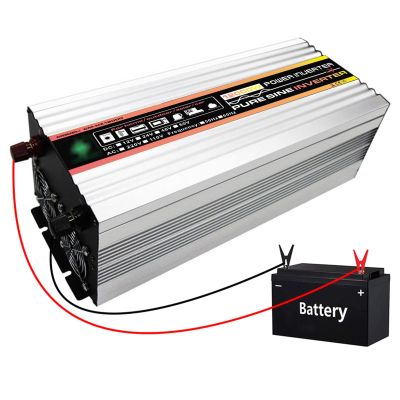 HAIZON 2000W Power Inverter DC 12V/24V to 110V AC Converter with 2 AC Outlet, Car Charger Adpater for Road Trip & Camping (Color : 24V)