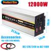 HAIZON 2000W Power Inverter DC 12V/24V to 110V AC Converter with 2 AC Outlet, Car Charger Adpater for Road Trip & Camping (Color : 24V) view 4
