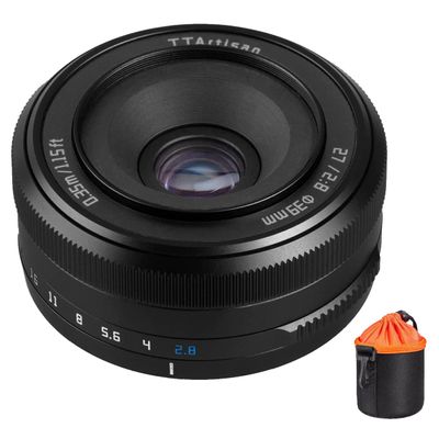 TTartisan 27mm F2.8 Auto Focus APS-C Frame Lens with X-Mount Cameras XS10 X-A5 X-A7 X-M1 X-M2 X-E4 X-T1 X-T10 X-T2 X-T20 X-T3 X-T4 X-T100 X-T200 X-T30 X-Pro1 X-Pro2 X-Pro3 X-E1