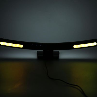 Computer Monitor Lamp, Relieve Eye Fatigue,Asymmetric Optical,Touch Dimming Screen Monitor Light Bar with 7 Color RGB,E Reading LED Task Lamp for Curved Screen Gifts,Learn