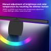 Computer Monitor Lamp, Relieve Eye Fatigue,Asymmetric Optical,Touch Dimming Screen Monitor Light Bar with 7 Color RGB,E Reading LED Task Lamp for Curved Screen Gifts,Learn view 2