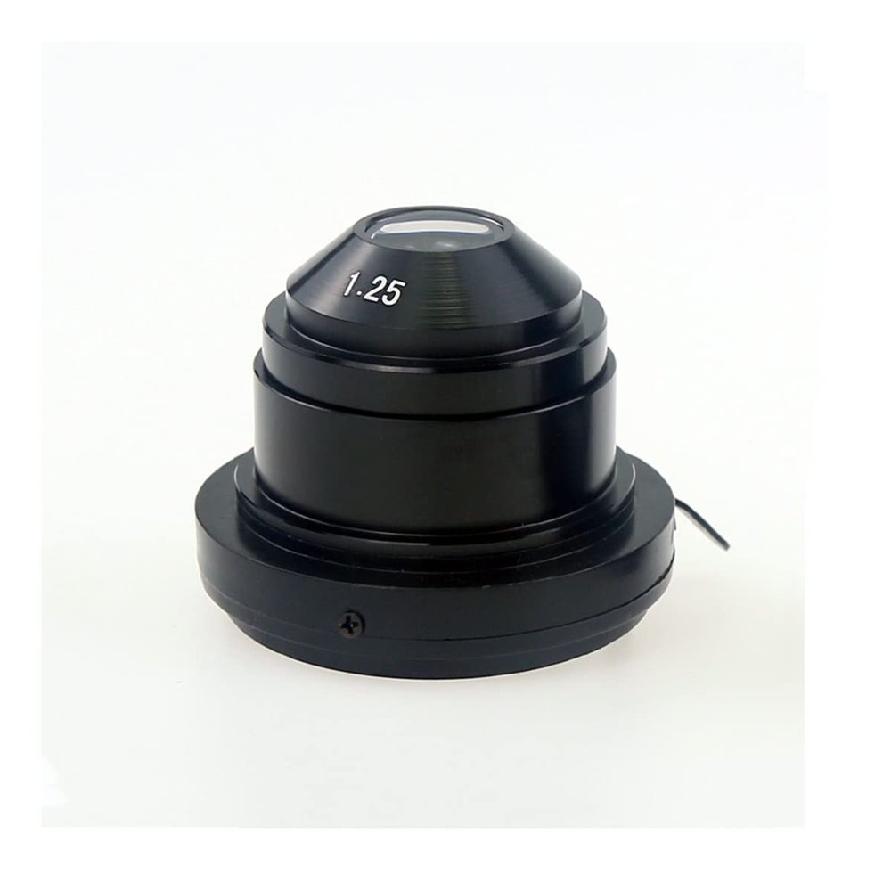Biological Microscope Condenser N.A.1.25mm Collecting Mirror Lens Upper Diameter 37mm (Color : Brown)