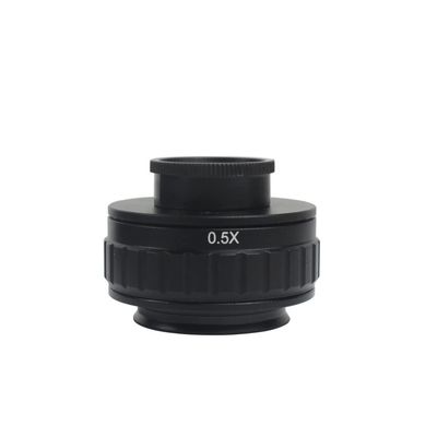 C Mount Adapters Lens 0.35X 0.5X 1X CTV for Trinocular Stereo Microscope 25mm Interface Microscopio Camera (Color : 0.5X)