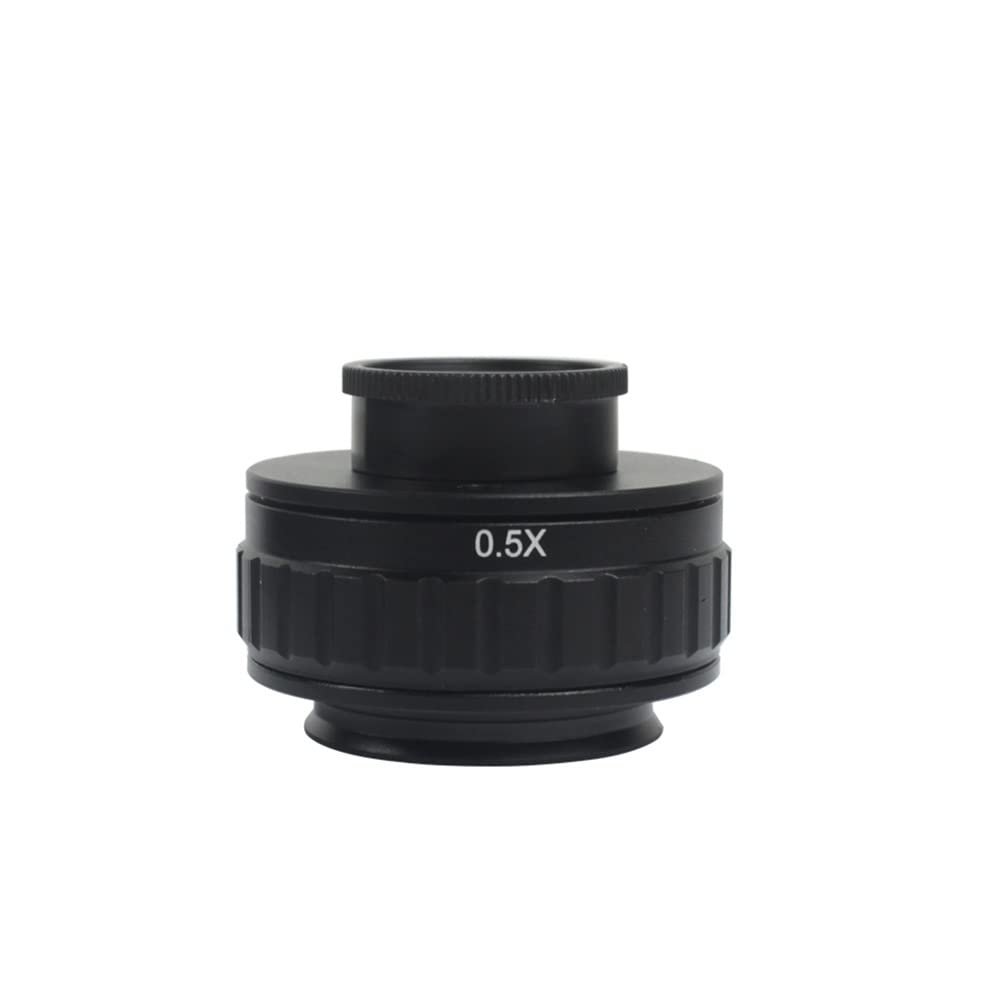 C Mount Adapters Lens 0.35X 0.5X 1X CTV for Trinocular Stereo Microscope 25mm Interface Microscopio Camera (Color : 0.5X)