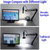 1080P HDMI USB Digital Camera Industrial Video Image Microscope 48MP 4K, Mini Spotlight 130x Zoom C Mount Lens Cantilever Stand (Color : 48MP 4K Microscope) view 4