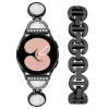 FitTurn Bling Bands for Garmin Approach S42 S40 S12 Watch, Quicksand Design Wristbands Strap with Bling Crystal Rhinestone Band Strap & Curved Metal Adapter for Forerunner 55 158 245 645 Music/Venu sq 2 Music/Galaxy Active 2 (Black) view 1