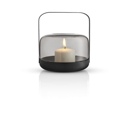 EVA SOLO Acorn Lantern, Elegant and Decorative Lantern Made of Mouth-Blown Glass and Powder-Coated Steel, Stone