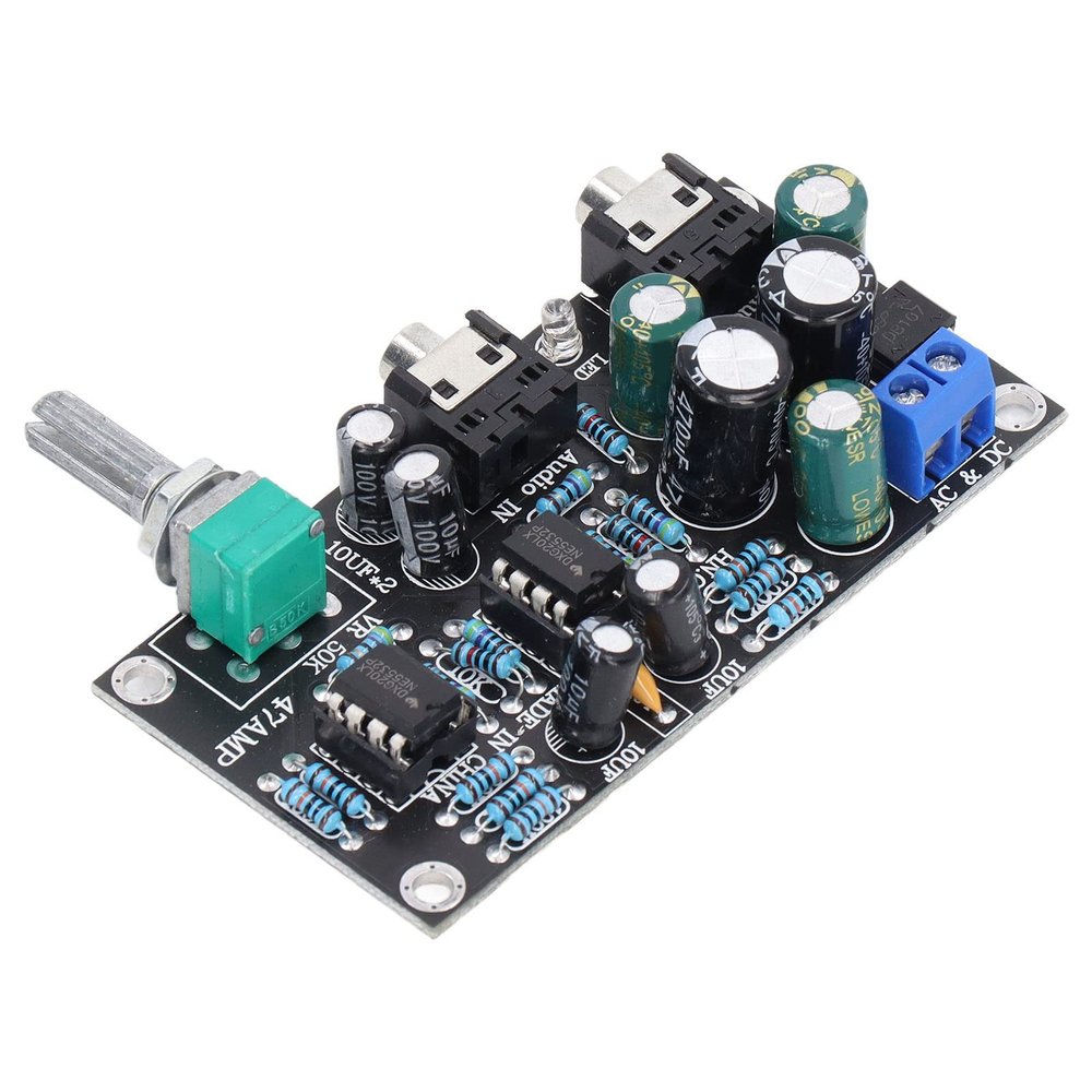 2 Channel Portable Headphone Amplifier Board Audio OP AMP Module with Single Power Supply 47