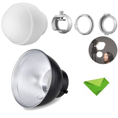 EACHSHOT Godox ML-CD15 Flash Diffuser + Godox AD-R6 7" Standard Bowens Mount Reflector for Godox Flash Speedlight Speedlite