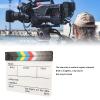 Movie Directors Clapboard, Photography Studio Video TV Acrylic Clapper Board, Portable Acrylic Film Director Clapper Board with Pen Eraser for TV Series Shooting view 4