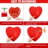 Voice Recorder for Stuffed Animal,JRGKJCP 5min Personal Voice Message Recordable Sound Recorder Chips Module for Christmas Plush Toy and Manual DIY Creative Sound Presents for Boyfriend(Red) view 3